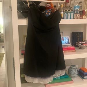 Chaiken Strapless Black Dress size 10